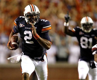 Cam Newton in his Auburn uniform